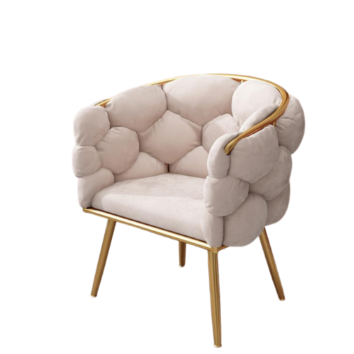 Light luxury fluffy sofa Nordic leisure furniture waiting chair