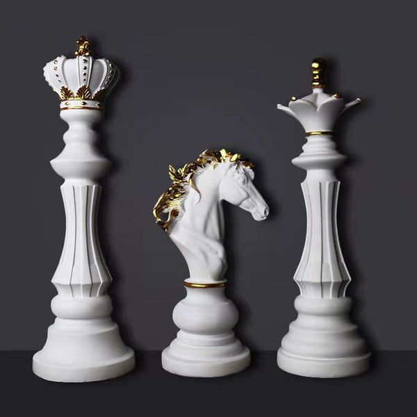 1 Pcs Chess Pieces Figurines for Interior Decor